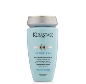 Kerastase Specifique Riche Dermo-Calm Bain, Szampon kojący do wrażliwej skóry głowy i suchych włosów, 250 ml