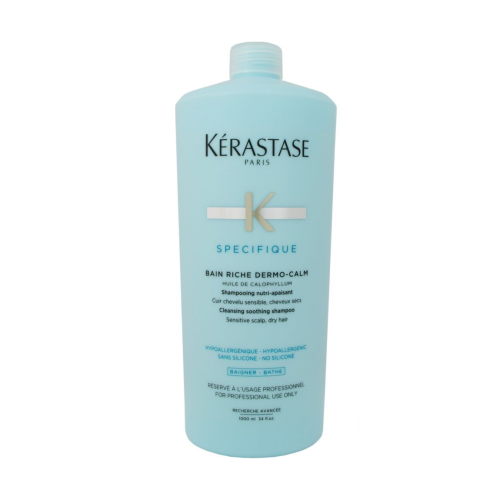 Kerastase Specifique Riche Dermo-Calm Bain, Szampon kojący do wrażliwej skóry głowy i suchych włosów, 1000 ml