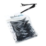  Klipsy płaskie metalowo-karbonowe 13005, 1szt.