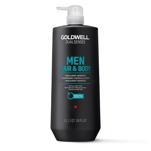 Goldwell Dualsenses for Men Hair&Body Shampoo, Szampon do ciała i włosów dla mężczyzn, 1000 ml